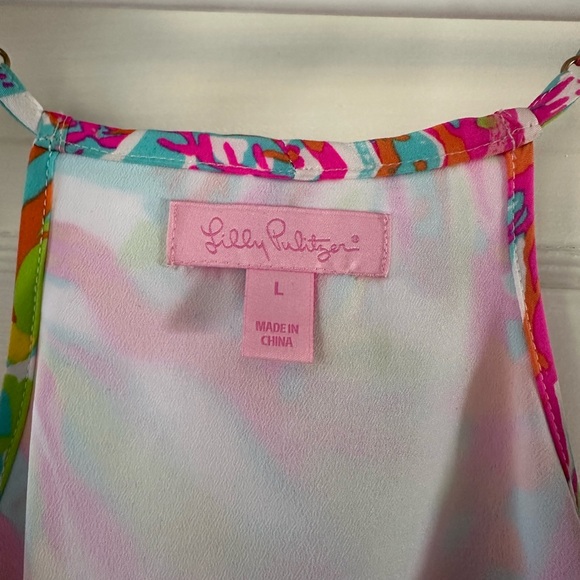 EUC LILLY PULITZER DUSK DRESS SIZE LARGE - Picture 3 of 3